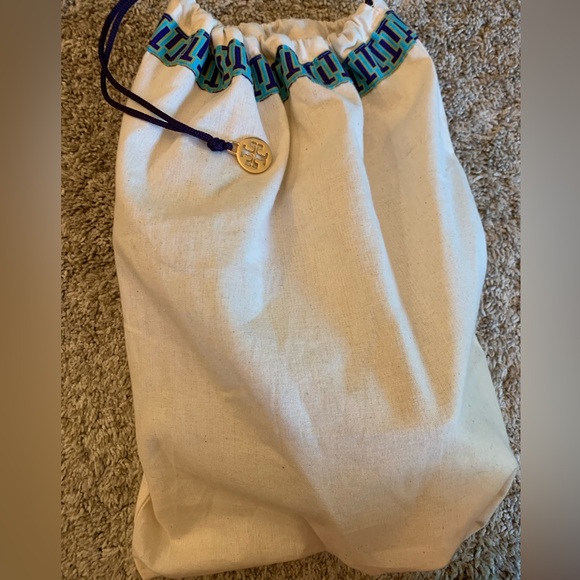 Tory Burch Chandler Wedge Sandals Tan 8.5M - Picture 7 of 7